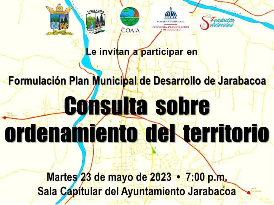 Ayuntamiento Municipal de Jarabacoa invita a participar en la formulación del Plan Municipal de Desarrollo de Jarabacoa
