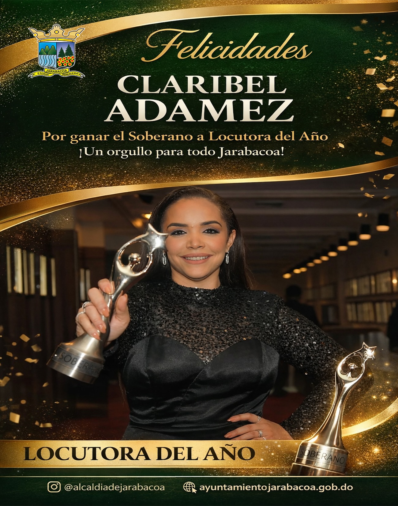 ¡Jarabacoa celebra contigo este gran reconocimiento!